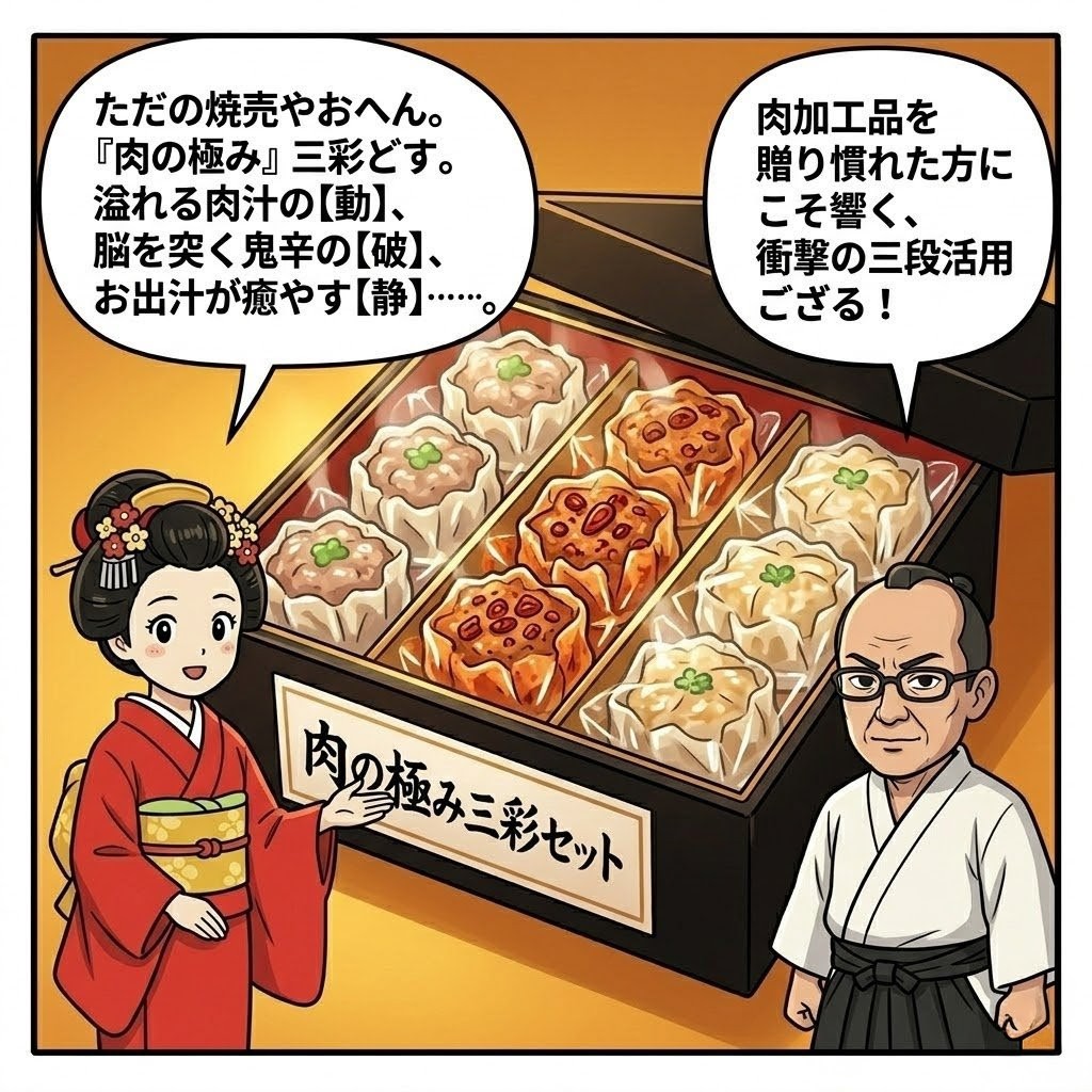 今年のギフトはハムをやめて。肉好きを唸らせる京都・職人手包みの極上肉汁焼売ギフト（24個入）