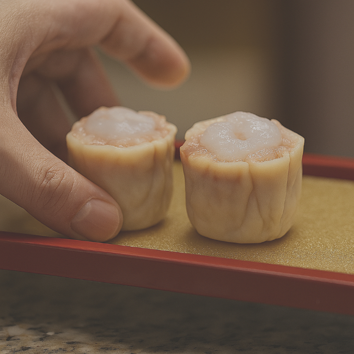 【ぷりっぷり海老焼売5個入り】京都点心福｜国産豚×海老の手包み点心｜冷凍・個包装・電子レンジ簡単調理｜家庭の食卓・晩酌・おもてなしに最適