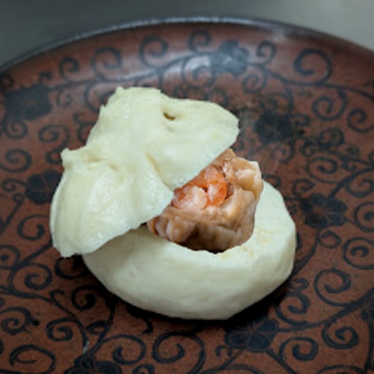 ぷりっと海老×ふわもち蒸しパンの“我が肉まん”体験ギフト【ギフト専用 送料無料】京都点心福 海老焼売＋しゅうぱん上品セット｜職人手包み・国産豚100％
